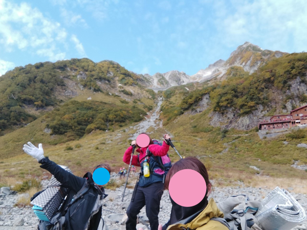 涸沢カールの登山イベントの社会人サークルヤマトモ