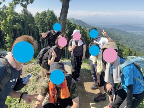 登谷山の登山イベントの社会人サークルヤマトモ