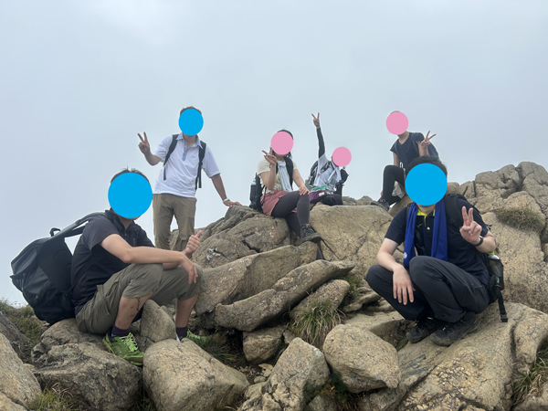至仏山の登山イベントの社会人サークルヤマトモ
