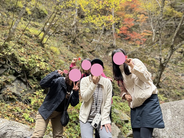 西沢渓谷のハイキングイベントの社会人サークルヤマトモ
