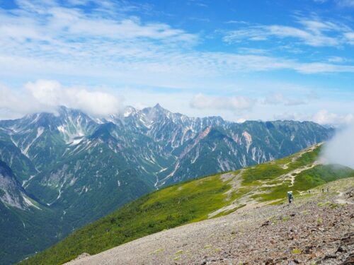 蝶ヶ岳の登山イベントの社会人サークルヤマトモ